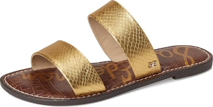 Sam Edelman Gala Women's Shoes Gold Boa : 8.5 W, Leather/Suede - Image 5