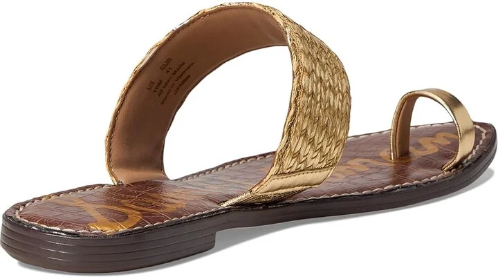 Sam Edelman Gemini Women's Sandals Sunny Gold/Chai Cream : 10 M, Synthetic - Image 4