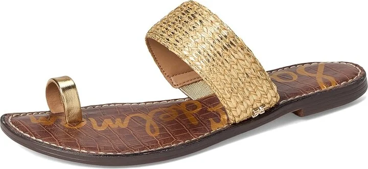 Sam Edelman Gemini Women's Sandals Sunny Gold/Chai Cream : 10 M, Synthetic - Image 5