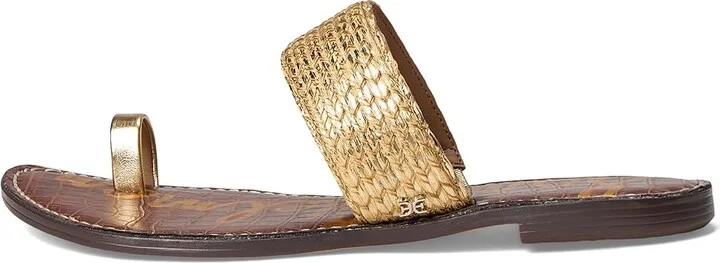Sam Edelman Gemini Women's Sandals Sunny Gold/Chai Cream : 10 M, Synthetic - Image 6