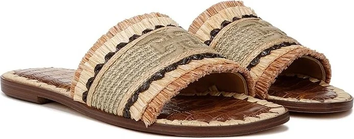 Sam Edelman Georgia Slide Sandal Women's Shoes Olive : 5 M, Textile