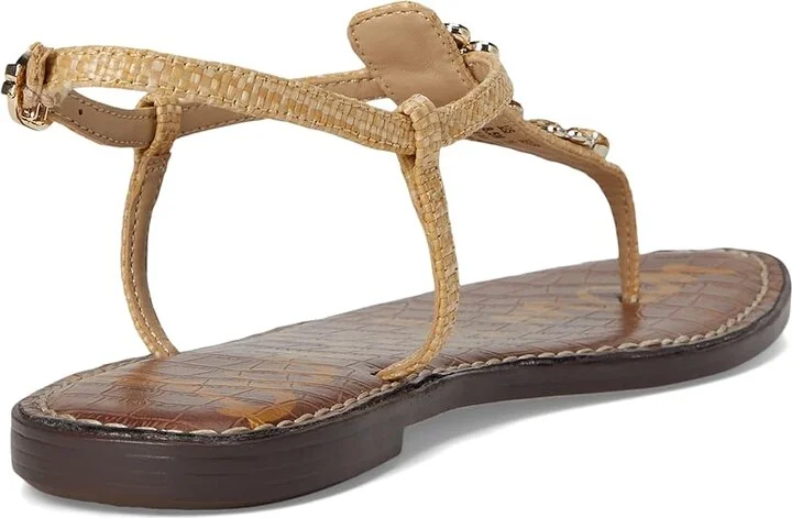 Sam Edelman Gigi Ray Women's Sandals Bleached Beechwood Gem : 9.5 M, Leather - Image 4