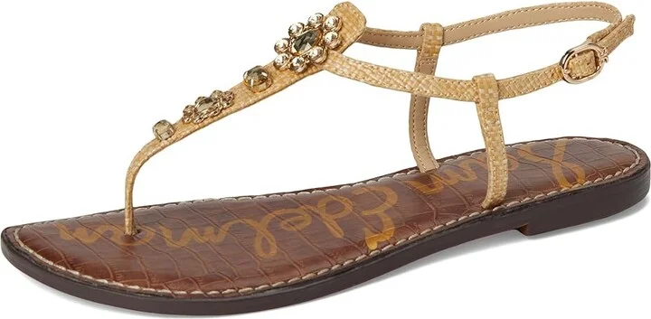 Sam Edelman Gigi Ray Women's Sandals Bleached Beechwood Gem : 9.5 M, Leather - Image 5