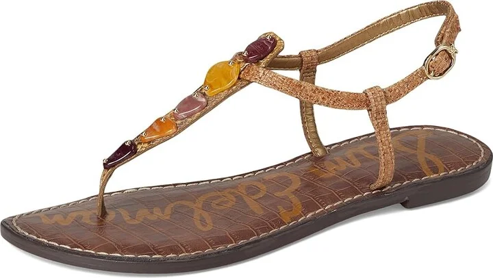 Sam Edelman Gigi Stone Women's Sandals Amber Multi/Cuoio Stone : 9.5 M, Synthetic - Image 5