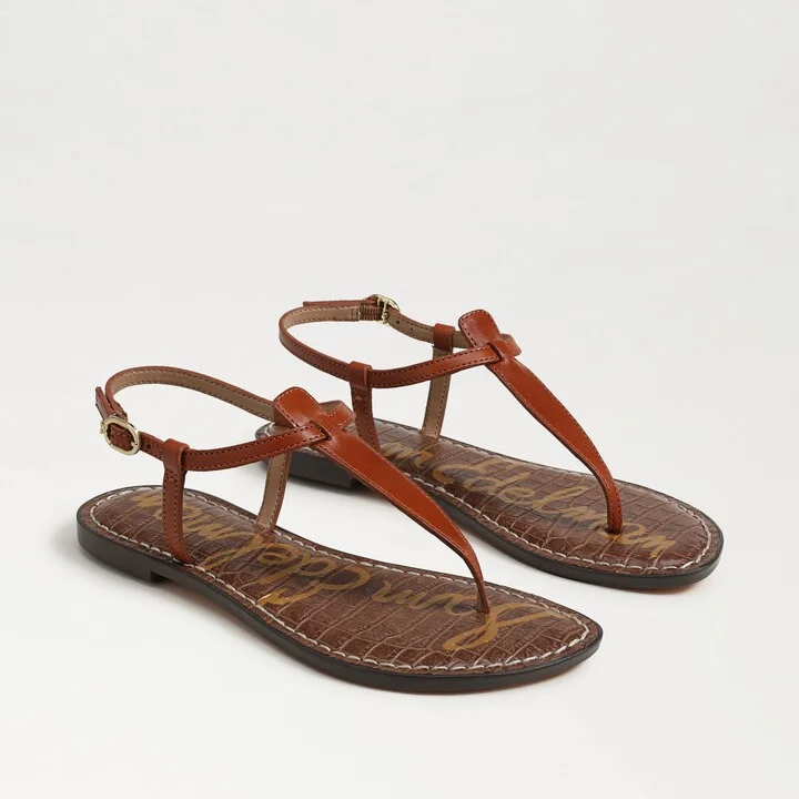 Sam Edelman Gigi Thong Sandal Kona Brown Leather