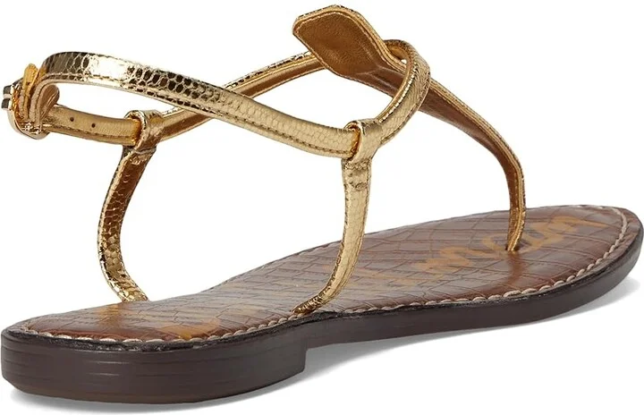 Sam Edelman Gigi Women's Sandals Amber Gold Leather : 7 W - Image 4