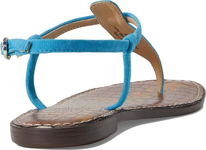 Sam Edelman Gigi Women's Sandals Aqua Azure Suede : 8 M - Image 4