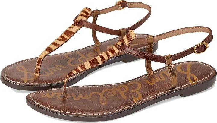 Sam Edelman Gigi Women's Sandals Beechwood Zebra : 8.5 M, Leather/Synthetic