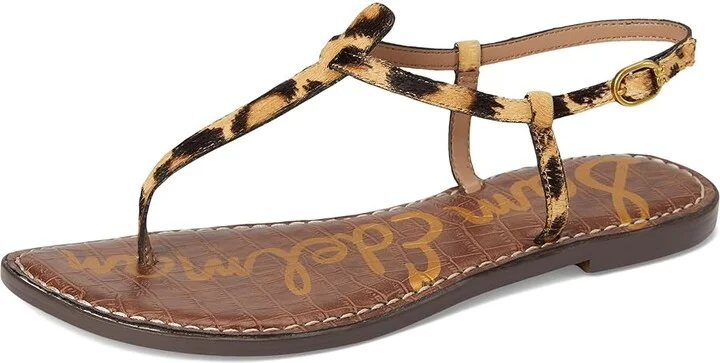 Sam Edelman Gigi Women's Sandals Cyprus Tan Leopard : 6.5 W, Leather/Synthetic - Image 5