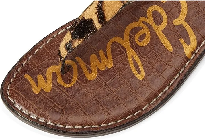 Sam Edelman Gigi Women's Sandals Cyprus Tan Leopard : 6.5 W, Leather/Synthetic - Image 7