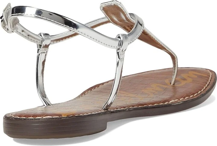 Sam Edelman Gigi Women's Sandals Soft Silver Specchio : 7.5 W, Leather/Synthetic - Image 4