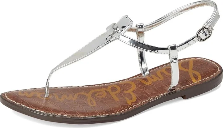 Sam Edelman Gigi Women's Sandals Soft Silver Specchio : 7.5 W, Leather/Synthetic - Image 5
