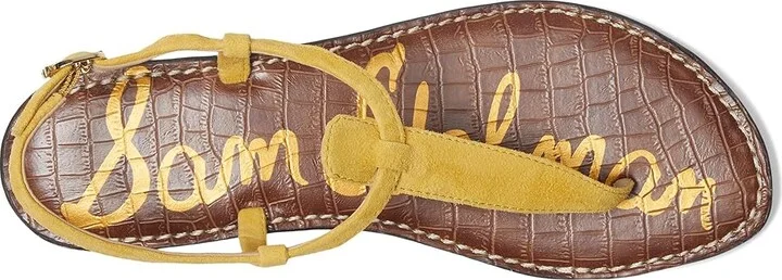 Sam Edelman Gigi Women's Sandals Sunflower Yellow Suede : 7.5 M - Image 2