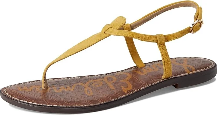 Sam Edelman Gigi Women's Sandals Sunflower Yellow Suede : 7.5 M - Image 5