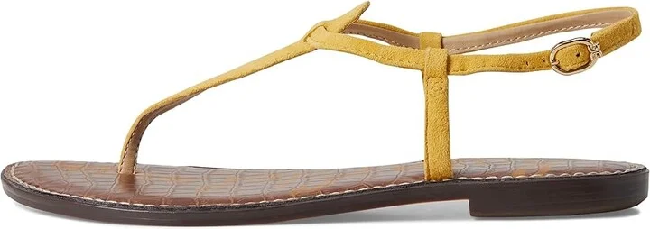 Sam Edelman Gigi Women's Sandals Sunflower Yellow Suede : 7.5 M - Image 6