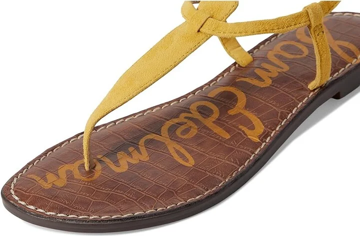 Sam Edelman Gigi Women's Sandals Sunflower Yellow Suede : 7.5 M - Image 7