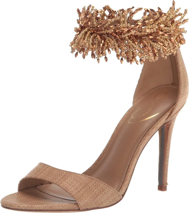 Sam Edelman Gillie Heeled Sandal Buff Tan 7.5 Medium