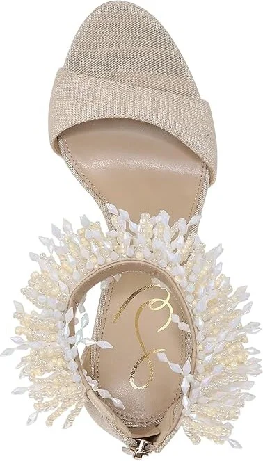 Sam Edelman Gillie Women's Sandals Sand : 10 M, Textile - Image 2