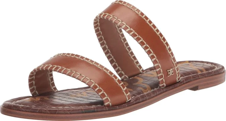 Sam Edelman Ginna Flat Sandal Saddle 7.5 Medium