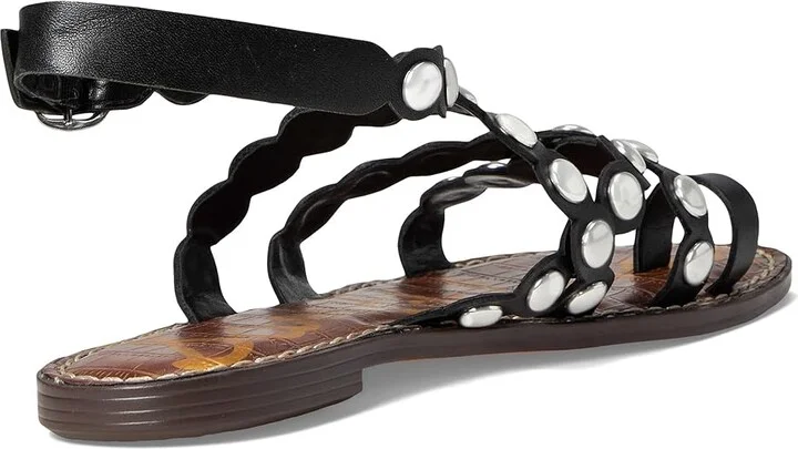 Sam Edelman Gloria Women's Dress Sandals Black Leather : 8 M - Image 4