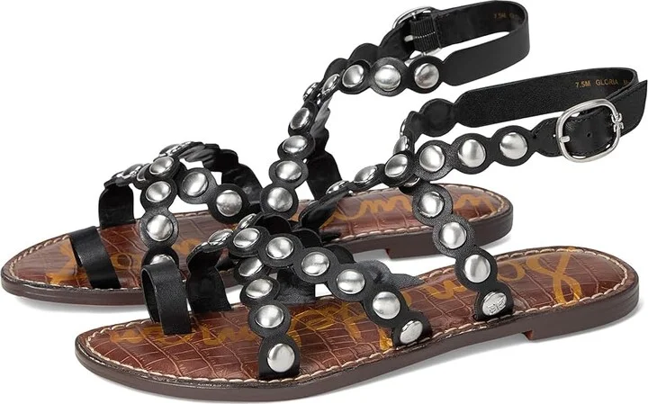 Sam Edelman Gloria Women's Dress Sandals Black Leather : 8 M