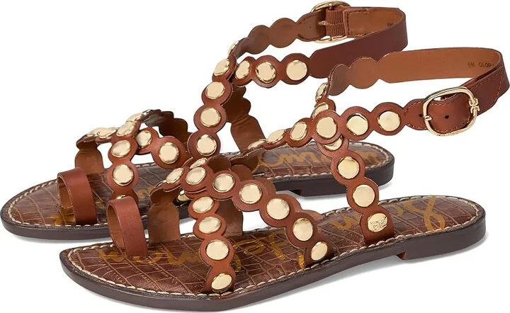 Sam Edelman Gloria Women's Dress Sandals Rich Cognac : 8.5 M, Leather