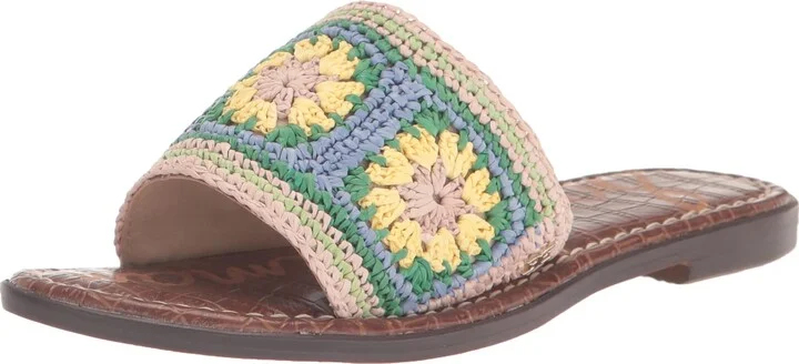 Sam Edelman Gracey Flat Sandal Summer Multi 5.5 Medium