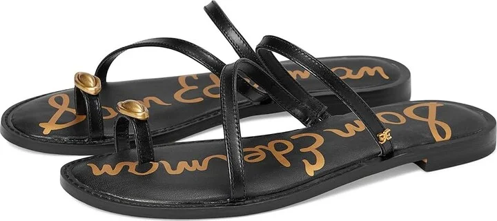 Sam Edelman Harlyn Women's Sandals Black Leather : 7 M