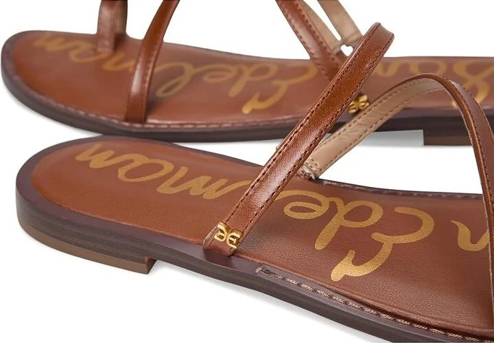 Sam Edelman Harlyn Women's Sandals Cognac : 6.5 M, Leather - Image 7