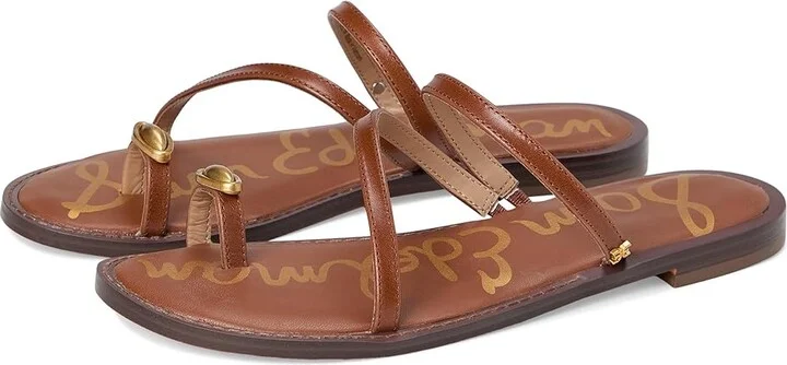 Sam Edelman Harlyn Women's Sandals Cognac : 6.5 M, Leather