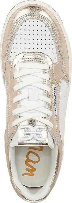 Sam Edelman Harper Women's Shoes Gold Leaf/White : 5.5 M, Leather - Image 2