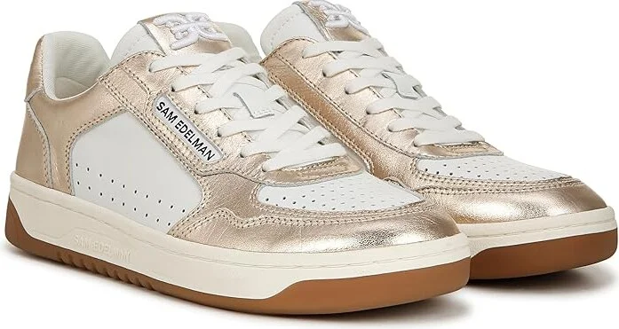 Sam Edelman Harper Women's Shoes Gold Leaf/White : 5.5 M, Leather