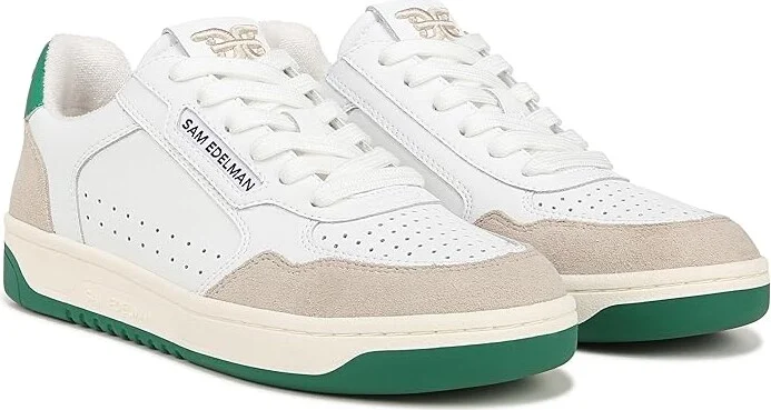 Sam Edelman Harper Women's Shoes White/Botanical Green : 11 M, Leather
