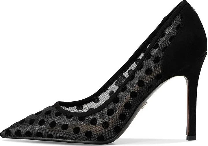 Sam Edelman Hazel Mesh 3 High Women's Heels Black Polka Dot : 7 M, Leather/Rubber - Image 6
