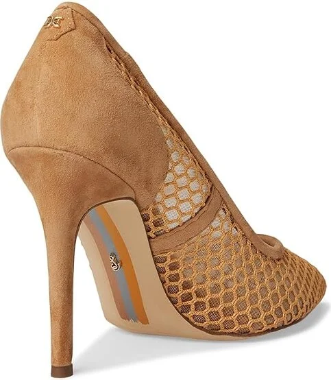 Sam Edelman Hazel Mesh 3 High Women's Heels Hazelwood : 11 M, Leather/Rubber - Image 4