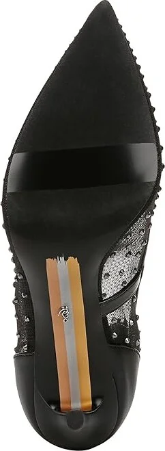 Sam Edelman Hazel Mesh High Women's Heels Black Glitz : 7 M, Leather/Rubber - Image 3