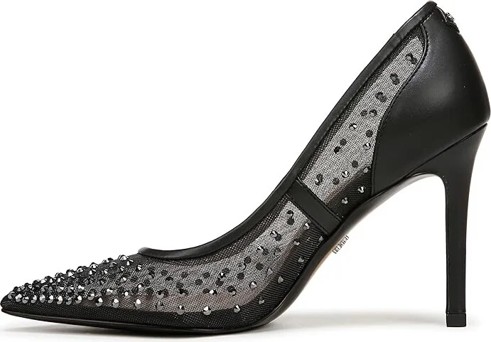 Sam Edelman Hazel Mesh High Women's Heels Black Glitz : 7 M, Leather/Rubber - Image 5