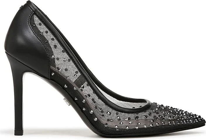 Sam Edelman Hazel Mesh High Women's Heels Black Glitz : 7 M, Leather/Rubber - Image 6