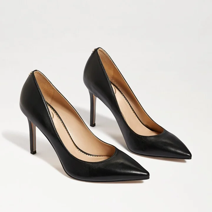Sam Edelman Hazel Pointed Toe Pump Black Leather