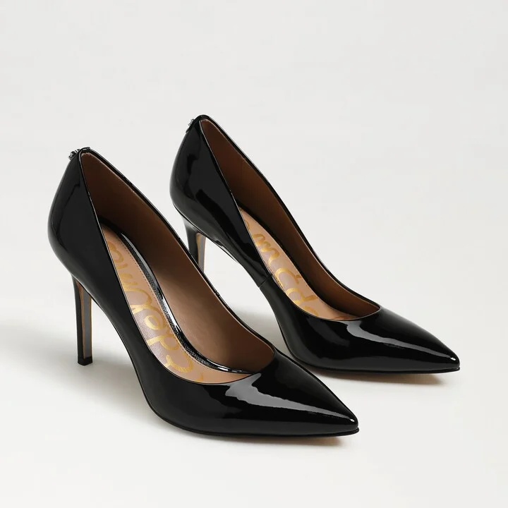 Sam Edelman Hazel Pointed Toe Pump Black Patent