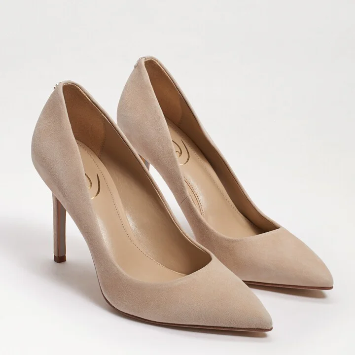 Sam Edelman Hazel Pointed Toe Pump Cappuccino Suede