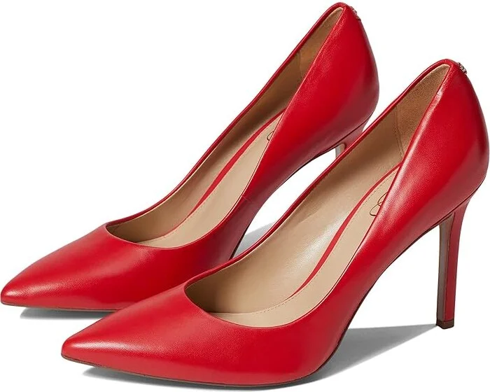 Sam Edelman Hazel Women's Shoes Parisian Red : 5.5 M, Leather/Synthetic/Textile