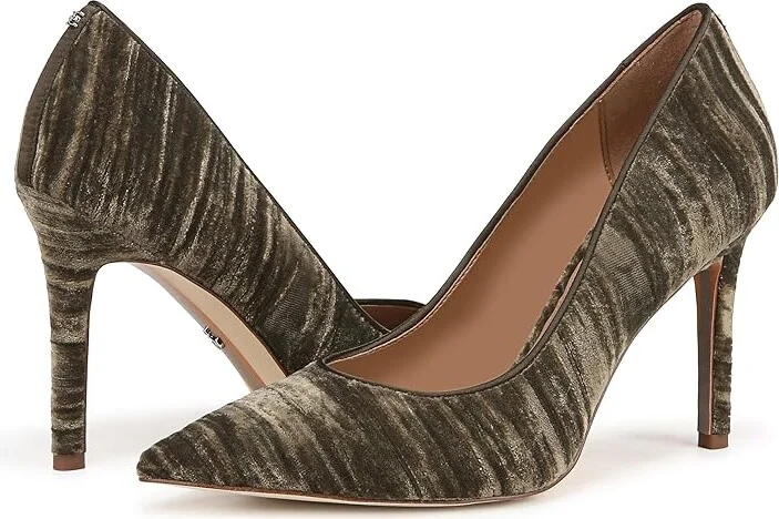 Sam Edelman Hazel Women's Shoes Winter Moss Velvet : 9.5 W, Synthetic - Image 4