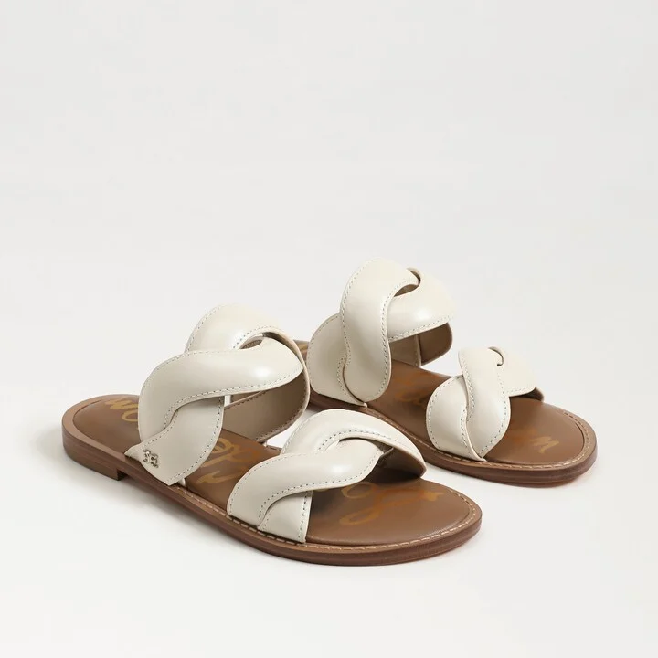 Sam Edelman Hellen Braided Slide Sandal Modern Ivory Leather