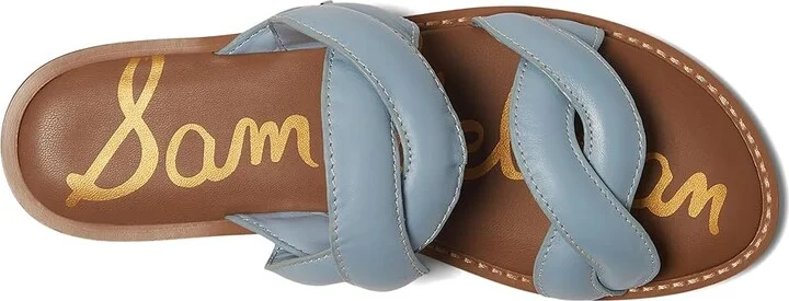 Sam Edelman Hellen Women's Sandals Blue Breeze : 9 M, Leather/Rubber - Image 2