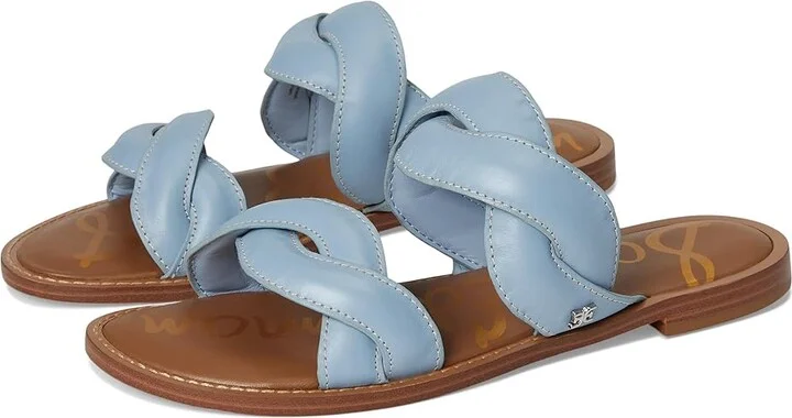 Sam Edelman Hellen Women's Sandals Blue Breeze : 9 M, Leather/Rubber