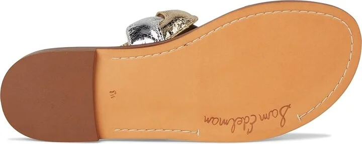 Sam Edelman Hellen Women's Sandals Gold/Silver : 5.5 M, Leather/Rubber - Image 3