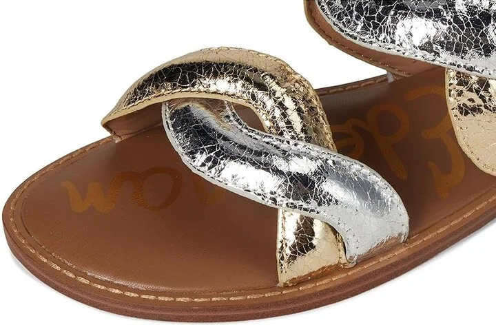Sam Edelman Hellen Women's Sandals Gold/Silver : 5.5 M, Leather/Rubber - Image 7