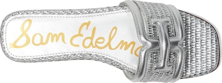 Sam Edelman Irina Women's Shoes Silver Raffia : 6 M, Leather - Image 2