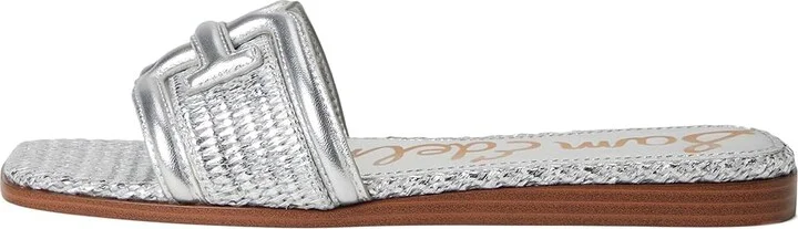 Sam Edelman Irina Women's Shoes Silver Raffia : 6 M, Leather - Image 6